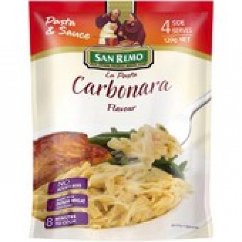 San Remo La Pasta Carbonara Pasta & Sauce 120g