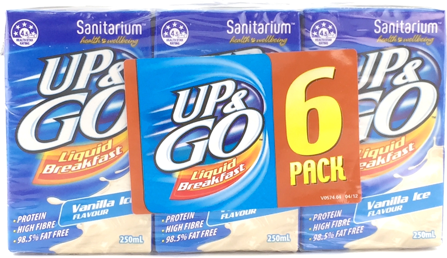Sanitarium Up & Go Vanilla Ice Liquid Breakfast 250mL 1.5