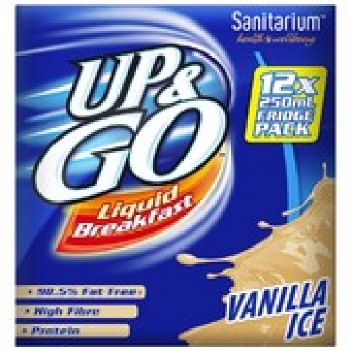 Sanitarium Up & Go Vanilla Ice Liquid Breakfast 250mL 3L