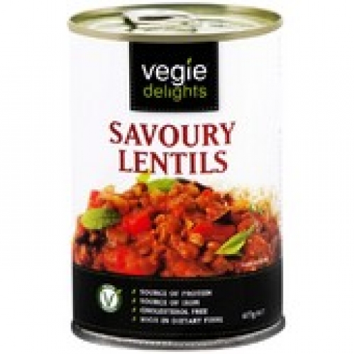 Sanitarium Vegie Delights Savoury Lentils 415g