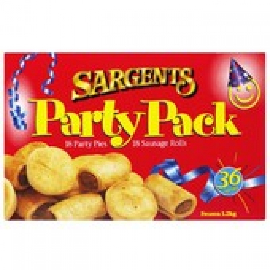 Sargents Frozen Party Pies 36 pack 1.2kg