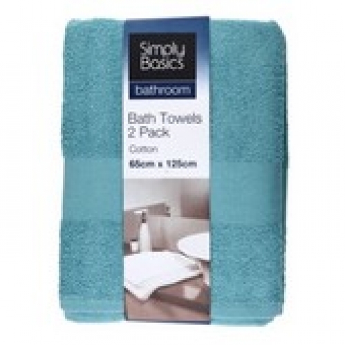 Simply Basics Bath Towels Assorted 2 pack