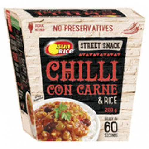 Sunrice Street Snack Chilli Con Carne 200g