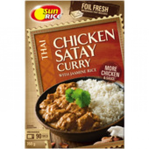 Sunrice Thai Chicken Satay & Rice Ready Meal 350g