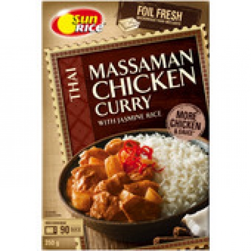 Sunrice Thai Mussaman Chicken Curry & Rice Ready Meal 350g