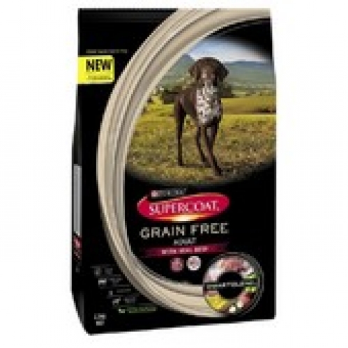 Supercoat Grain Free Adult Dry Dog Food With Real Beef 2.5kg