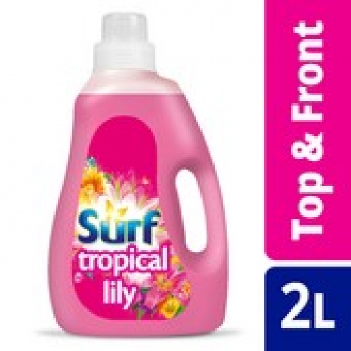 Surf 2 In 1 Tropical Lily Front & Top Loader Laundry Liquid Detergent 2L