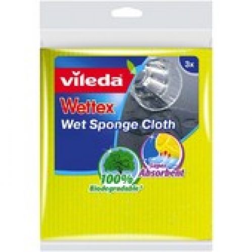 Vileda Original Naturals Cloth Sponge 3 pack