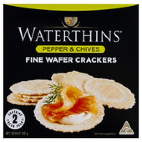 Water Thins Pepper & Chives Crispbread 150g