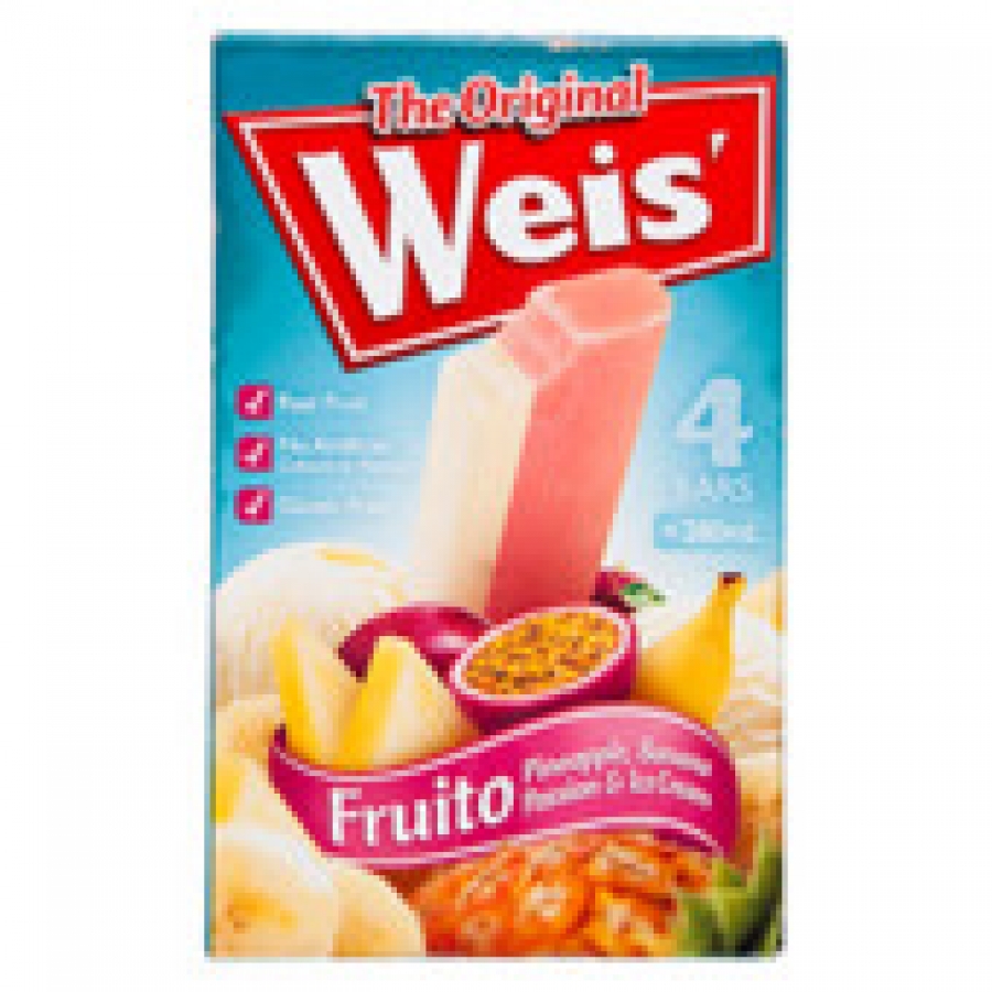 Weis Fruito Fruit Ice Bars 4 pack 280mL