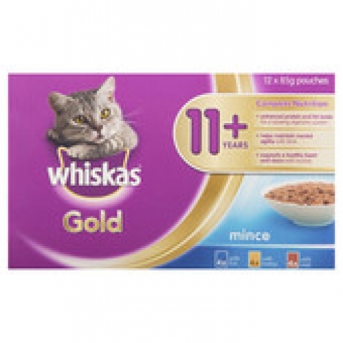 Whiskas Gold Adult Pouch Cat Food 12 pack
