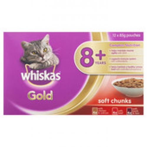 Whiskas Gold Chicken Pouch Cat Food 12 pack