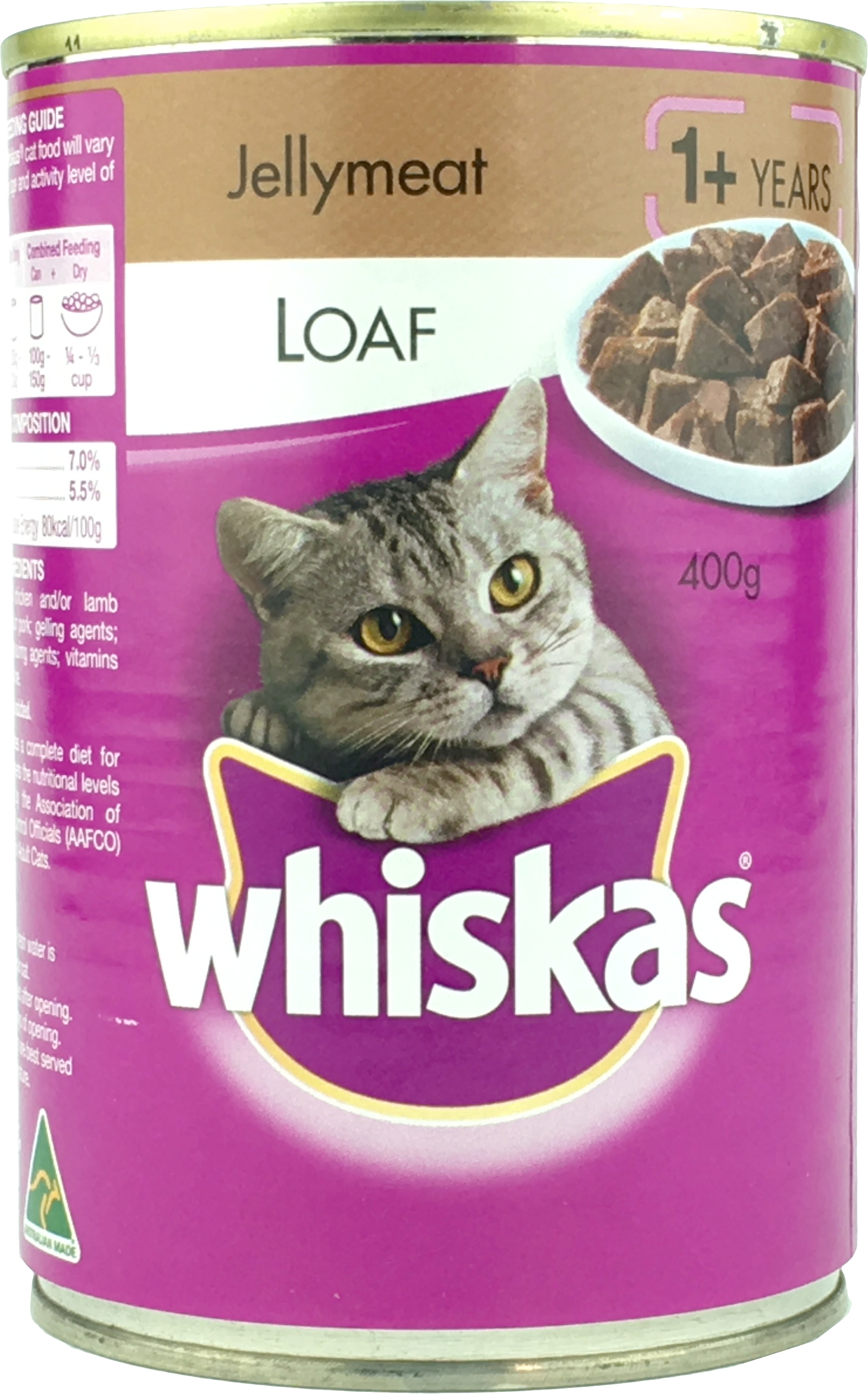 Whiskas Jellymeat Loaf Canned Cat Food 400g