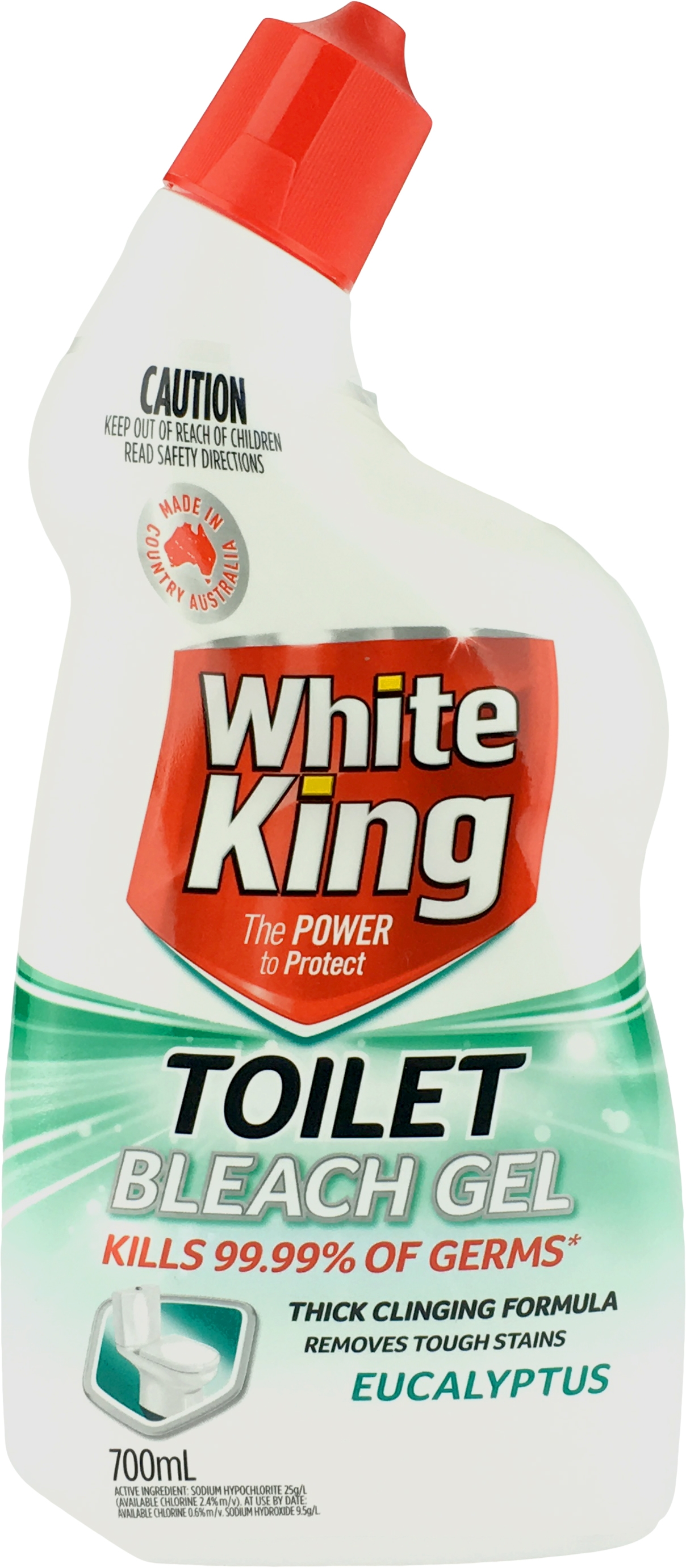 White King Powerclean Eucalyptus Toilet Cleaner Gel 700mL