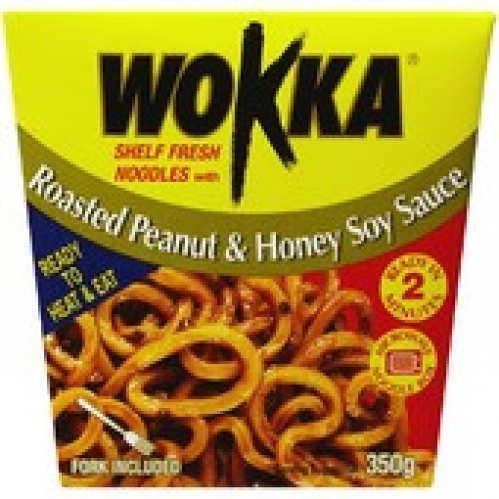 Wokka Roast Peanut & Honey Soy Sauce Noodles Box 350g